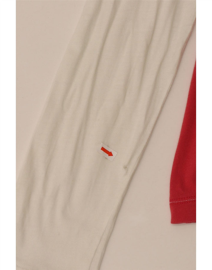 Γυναικείο μακρυμάνικο τοπ με κουκούλα NIKE UK 14/16 μεγάλο κόκκινο χρώμα