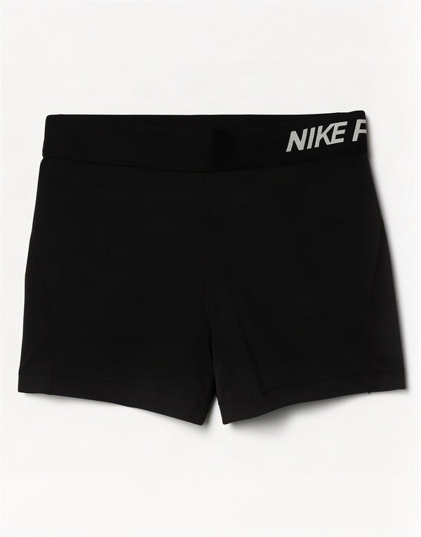 Γυναικείο γραφικό αθλητικό σορτς Nike Dri Fit UK 8 μικρό μαύρο πολυεστέρα