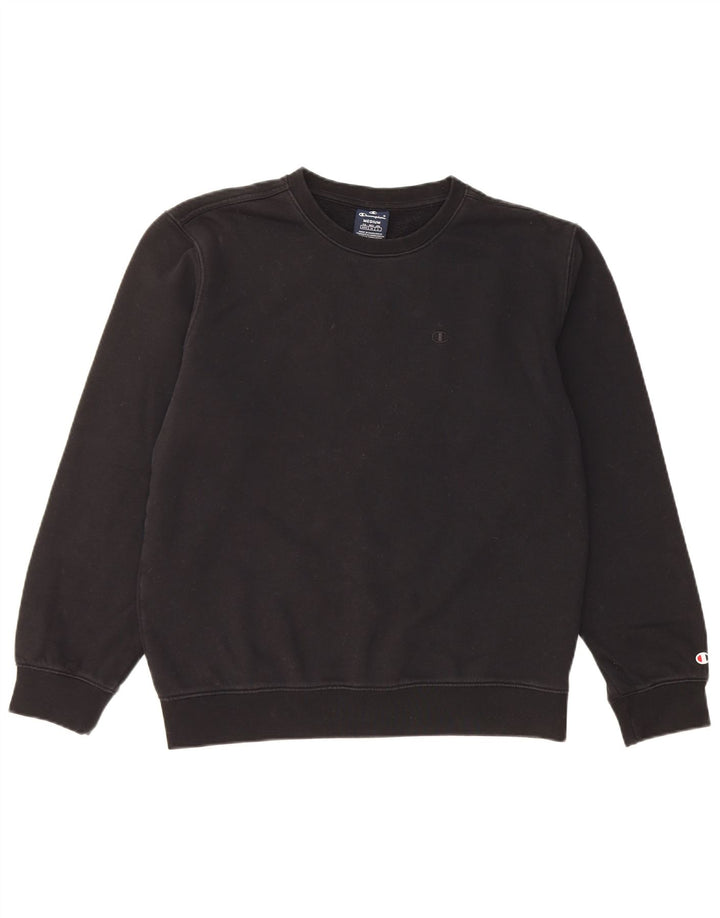 Champion Γυναικεία Φούτερ Jumper UK 12 Medium Black Cotton