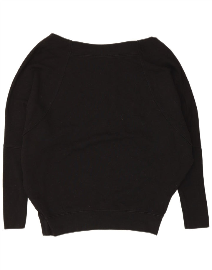ALL SAINTS Γυναικείο Φούτερ μεγάλου μεγέθους Jumper UK 14 Μεσαίο μαύρο βαμβακερό