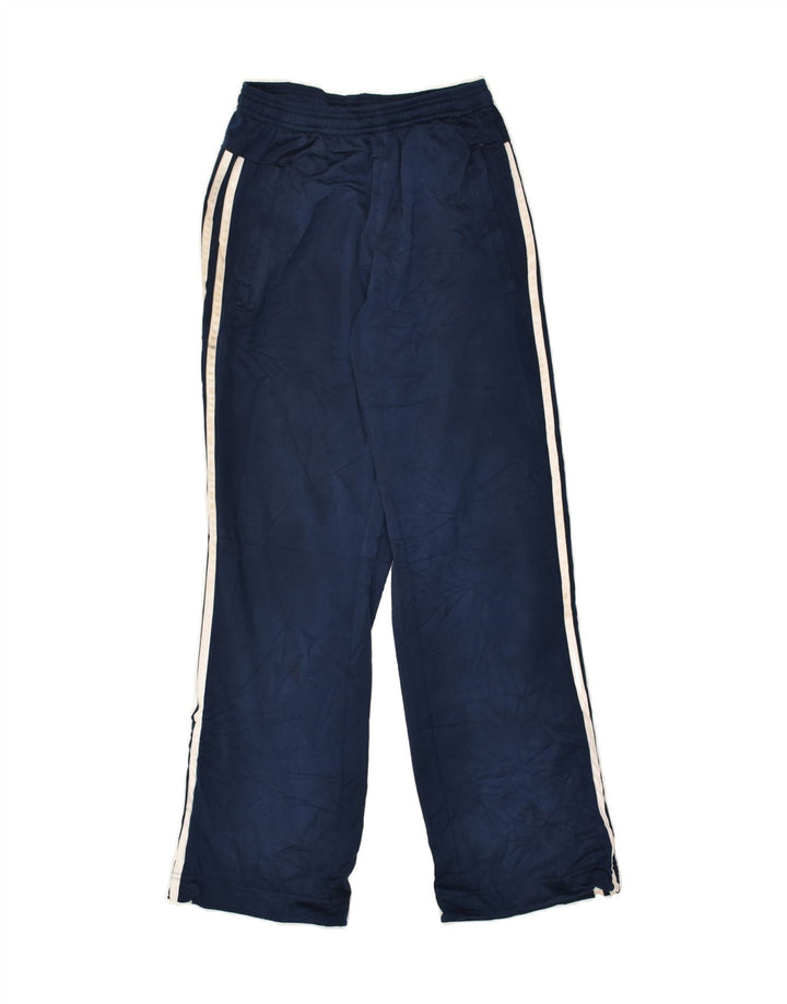 ADIDAS Boys Tracksuit Trousers 13-14 Years Navy Blue Polyester | Vintage Adidas | Thrift | Second-Hand Adidas | Used Clothing | Messina Hembry 
