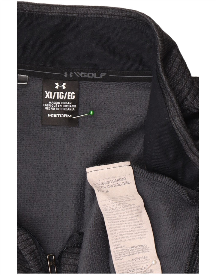 Under Armour Ανδρική φόρμα πουλόβερ με φερμουάρ Storm-Fit Top XL γκρι ριγέ