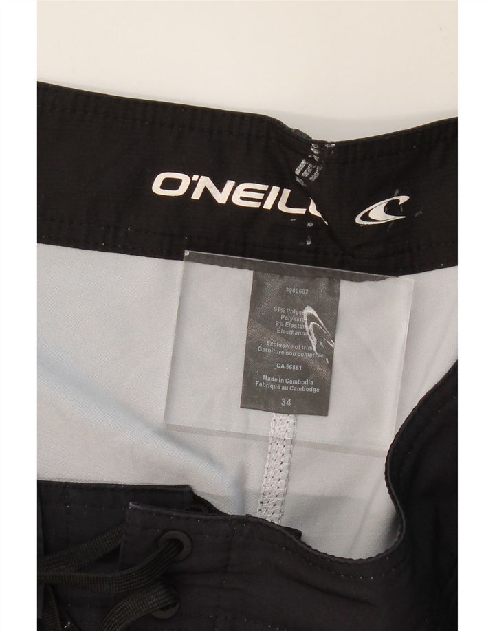 O'NEILL Mens Swimming Shorts Large Blue Striped Polyester Vintage O'Neill and Second-Hand O'Neill from Messina Hembry 