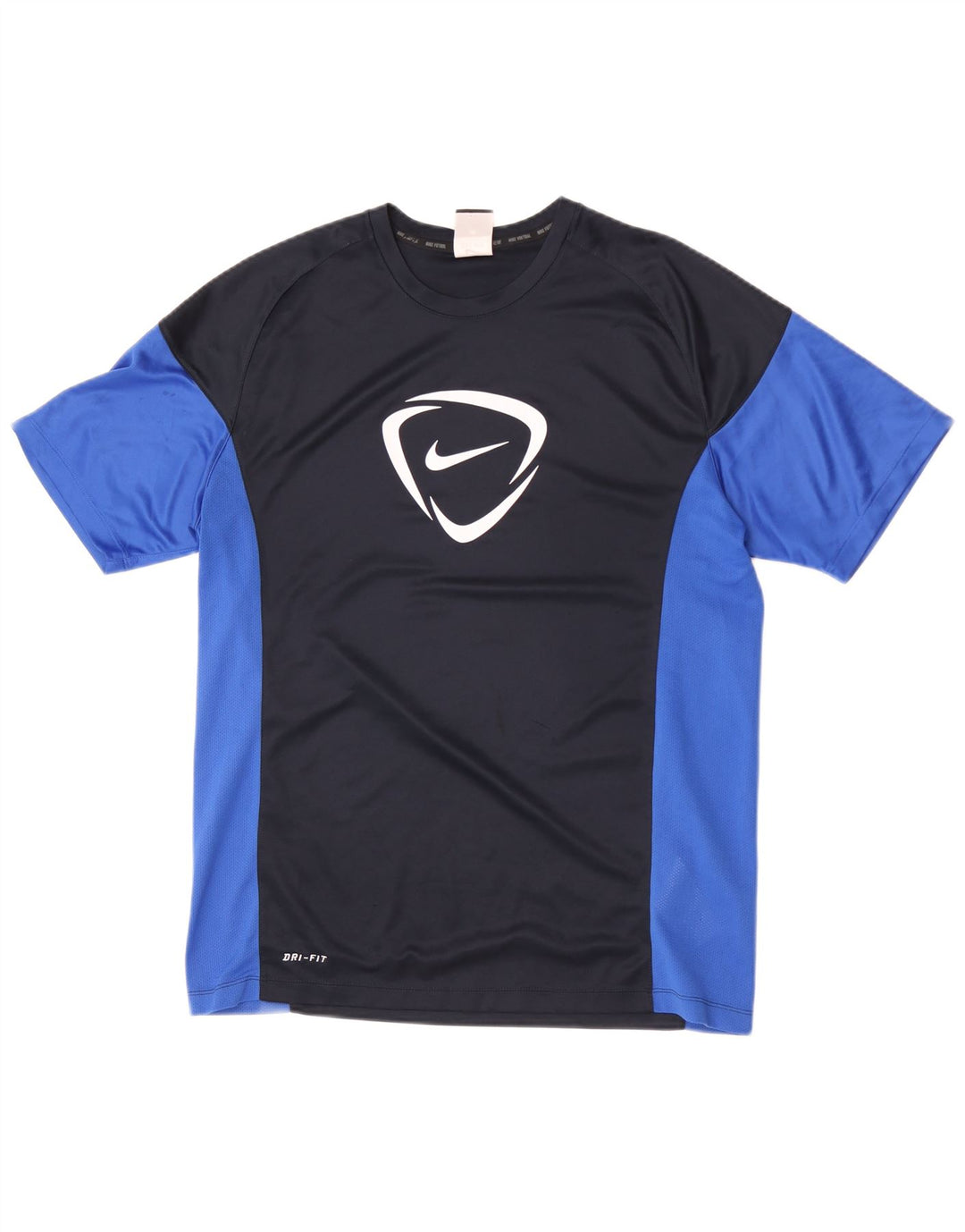Ανδρικό γραφικό μπλουζάκι Nike Dri Fit Top μεγάλο μπλε ναυτικό πολύχρωμο πολυεστέρας