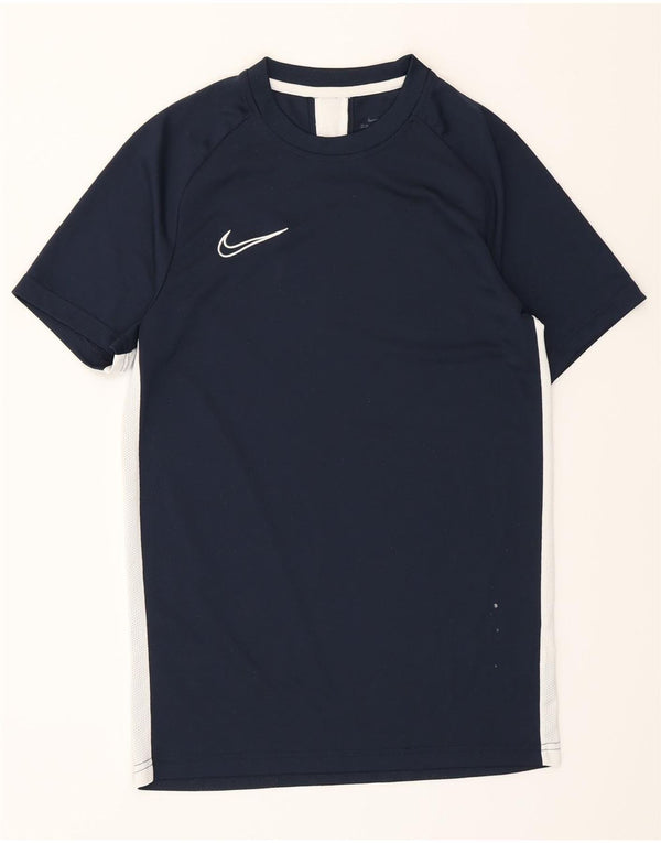 Ανδρικό μπλουζάκι Nike Dri Fit T-Shirt Small Blue Navy Colourblock Πολυεστέρας
