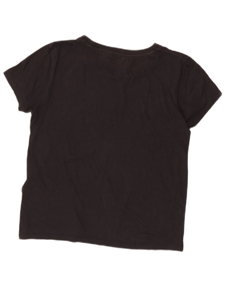 Γυναικείο γραφικό μπλουζάκι Levi's Top UK 14 μεσαίο μαύρο βαμβακερό