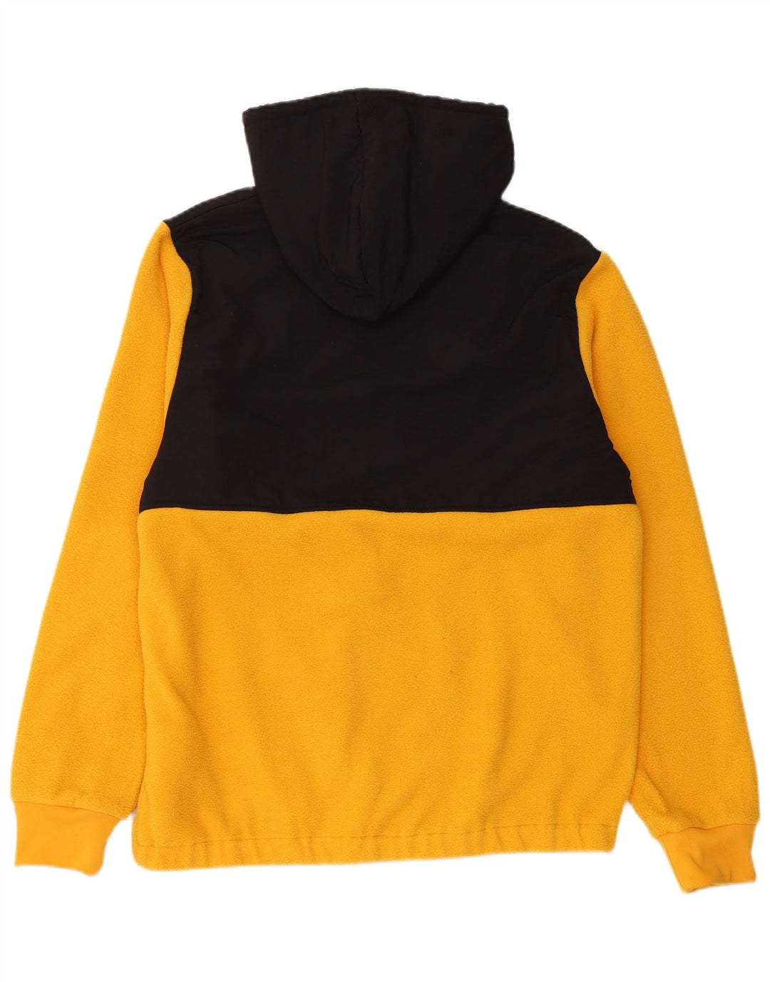 Fila Ανδρικό γραφικό κουκούλα Fleece Jumper Μεσαίου κίτρινου χρώματος πολυεστέρας