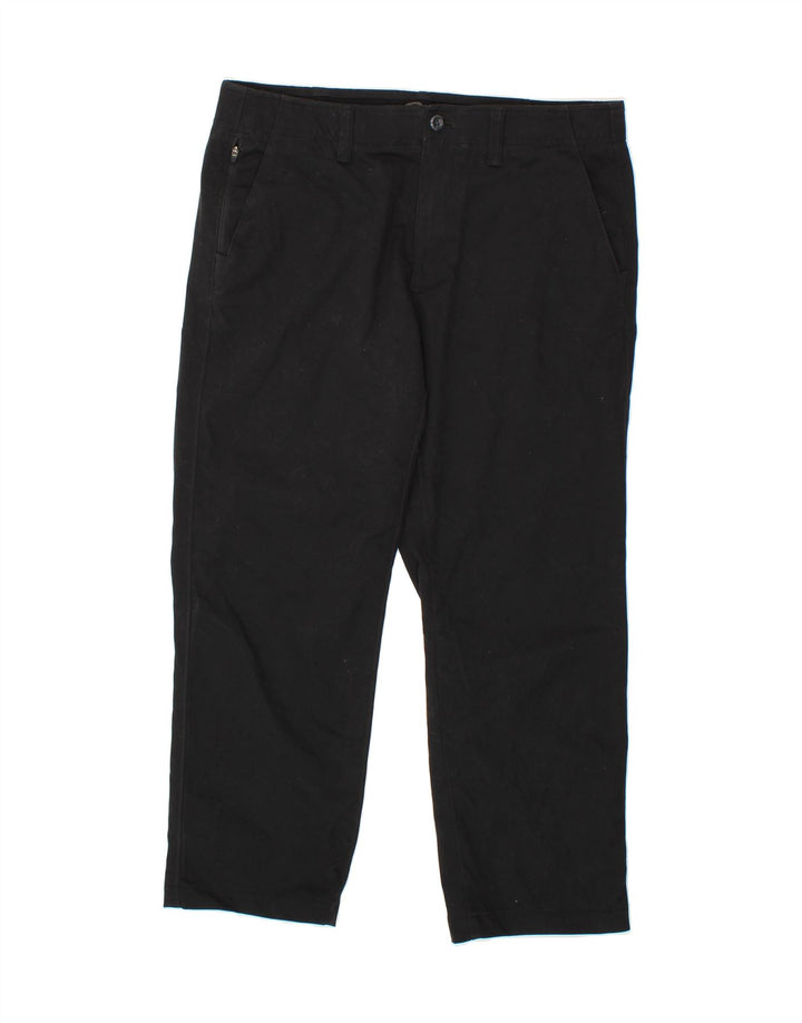EDDIE BAUER Mens Straight Chino Trousers W35 L27 Black Vintage Eddie Bauer and Second-Hand Eddie Bauer from Messina Hembry 