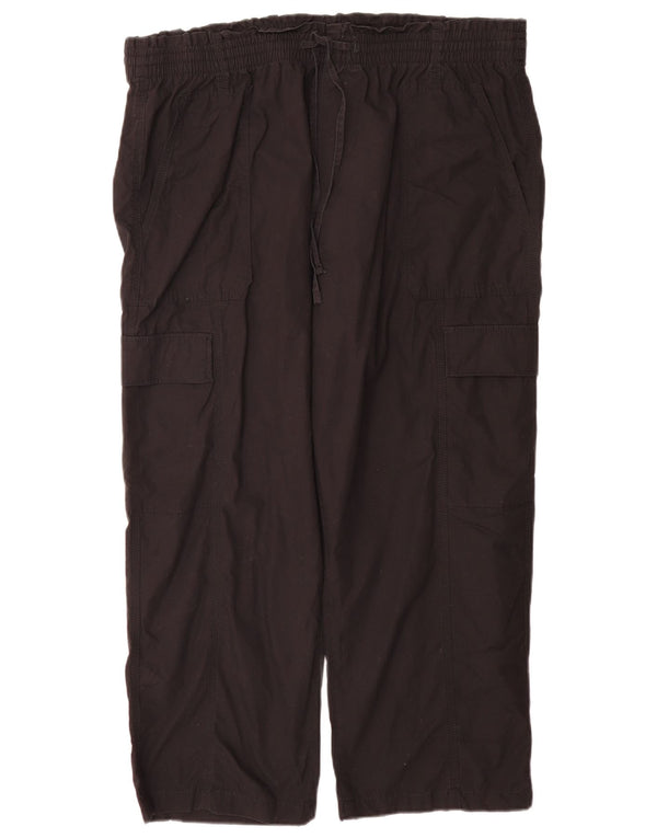 Marks & Spencer Γυναικείο ψηλόμεσο παντελόνι Cargo UK 20 2XL W40 L27 Μαύρο