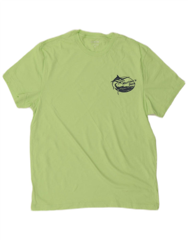 J. CREW Ανδρικό T-Shirt Top Μεσαίο Πράσινο