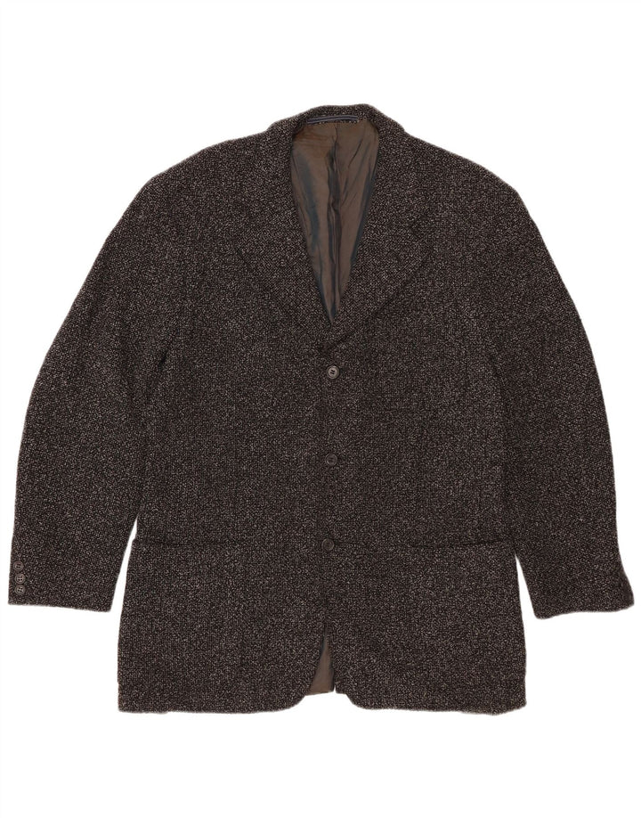 TRUSSARDI Ανδρικό Milano Longline Blazer Jacket IT 48 Medium Grey Flecked