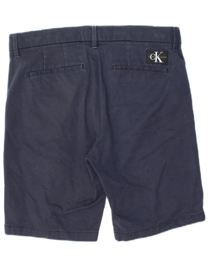 Ανδρικό σορτς chino Calvin Klein W30, μεσαίο μπλε βαμβακερό
