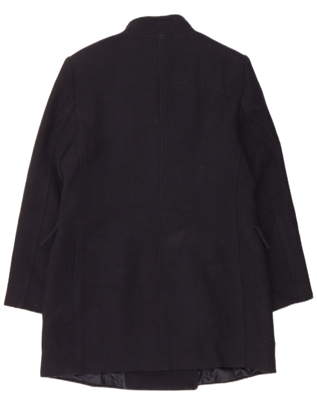 Zara Γυναικείο Παλτό UK 18 XL Navy Blue Wool