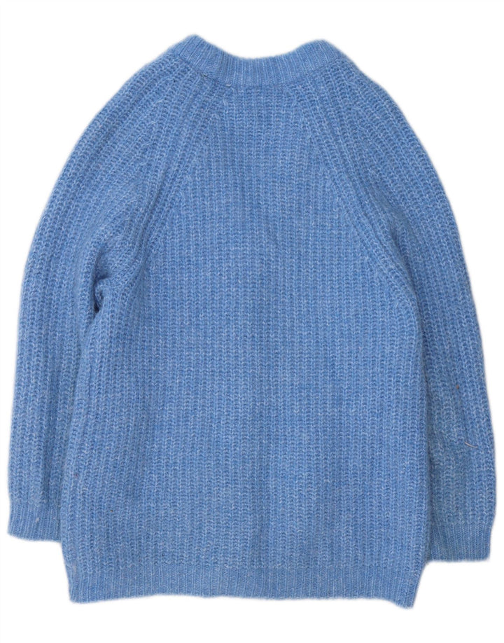 Zara Γυναικεία Ζακέτα UK 10 Small Blue Flecked Polyester