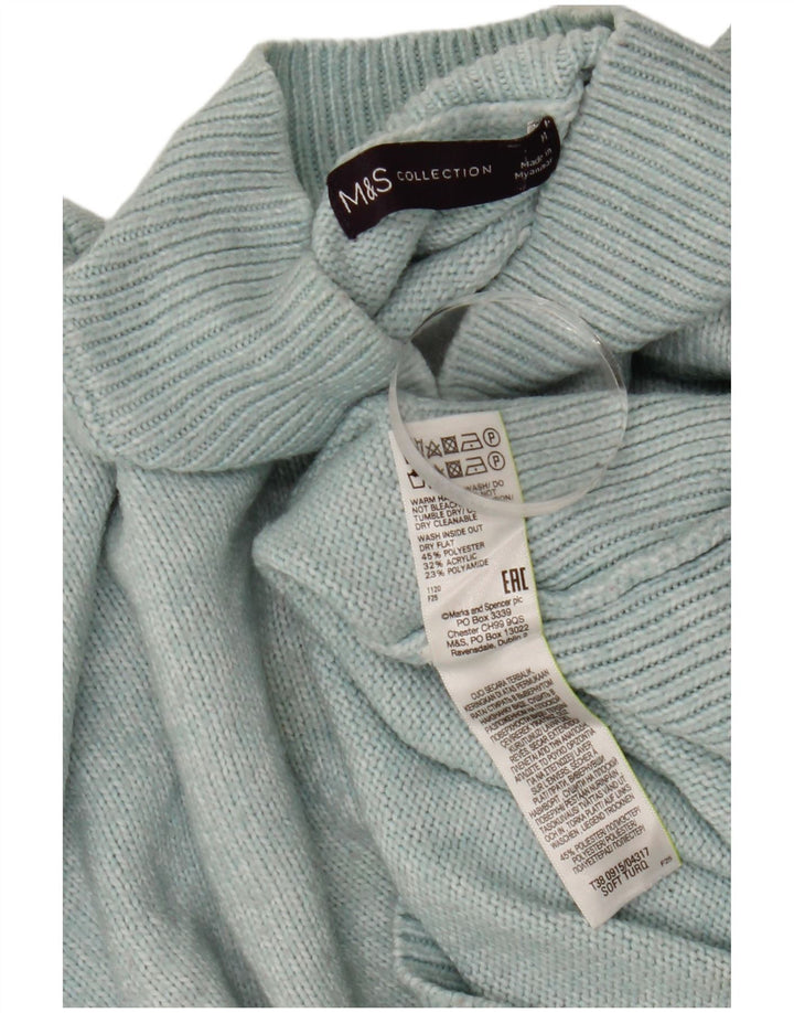 Marks & Spencer Γυναικείο πουλόβερ με λαιμόκοψη χελώνας UK 14 μεσαίο τιρκουάζ