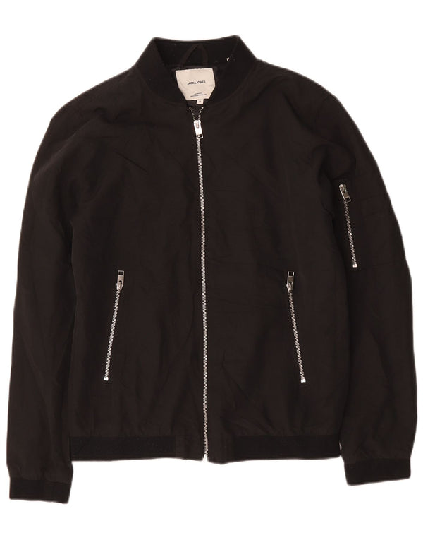 Jack & Jones Ανδρικό Bomber Jacket UK 36 Small Black Polyester