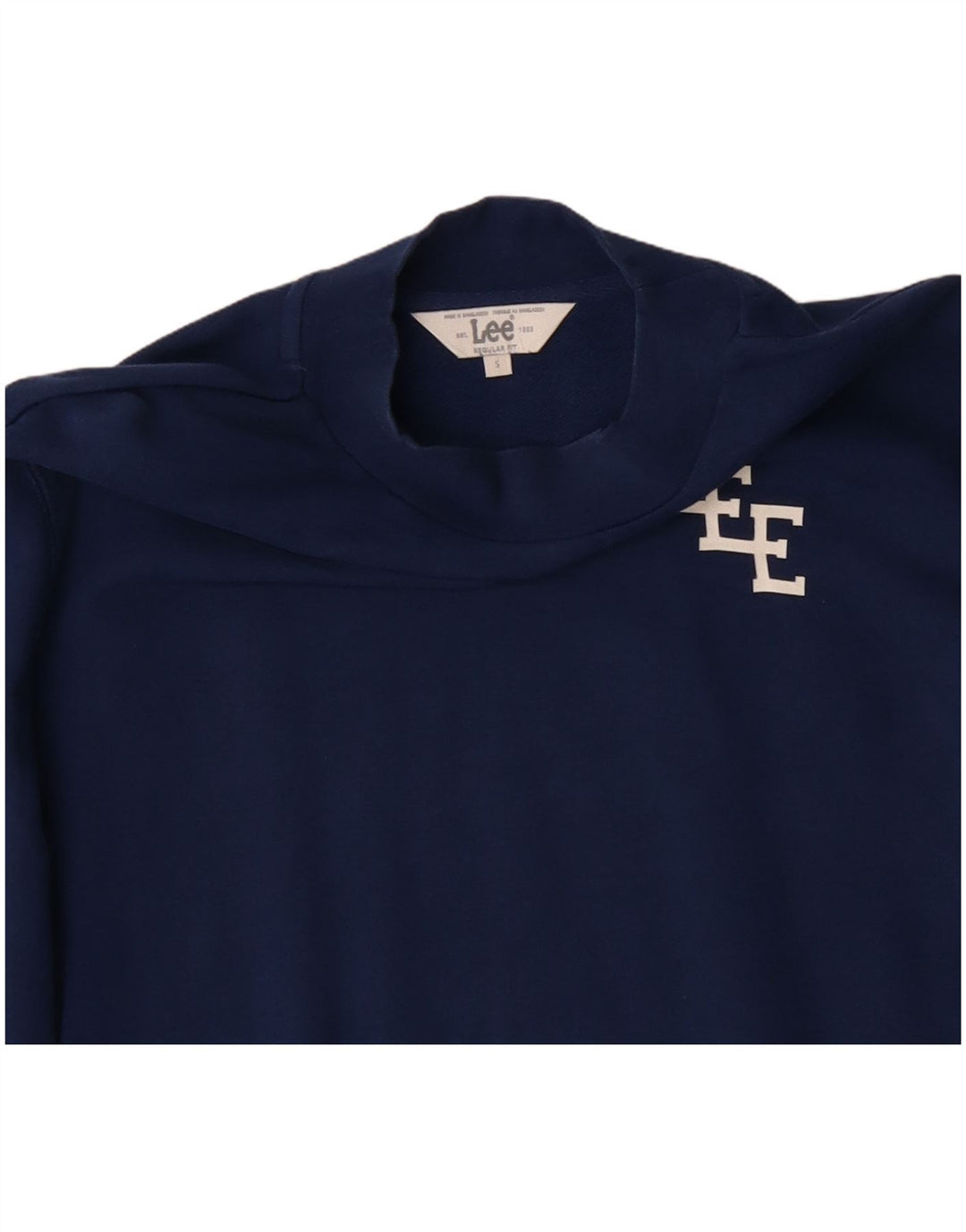 Γυναικεία φούτερ Lee Regular Fit Jumper UK 10 Small Navy Blue Cotton