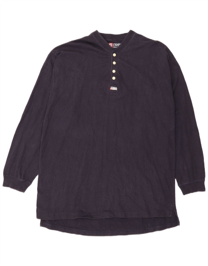 Ανδρικό μπλουζάκι Chaps μακρυμάνικο 2XL Navy Blue Cotton