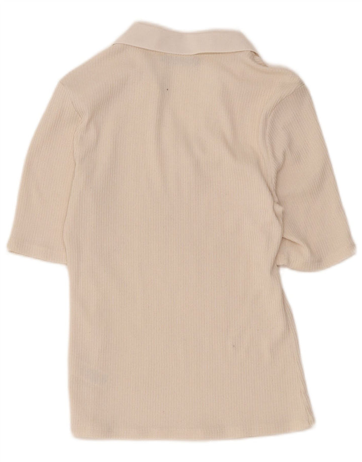 Marks & Spencer Γυναικείο Πόλο Μπλουζάκι UK 12 Medium Beige Polyester
