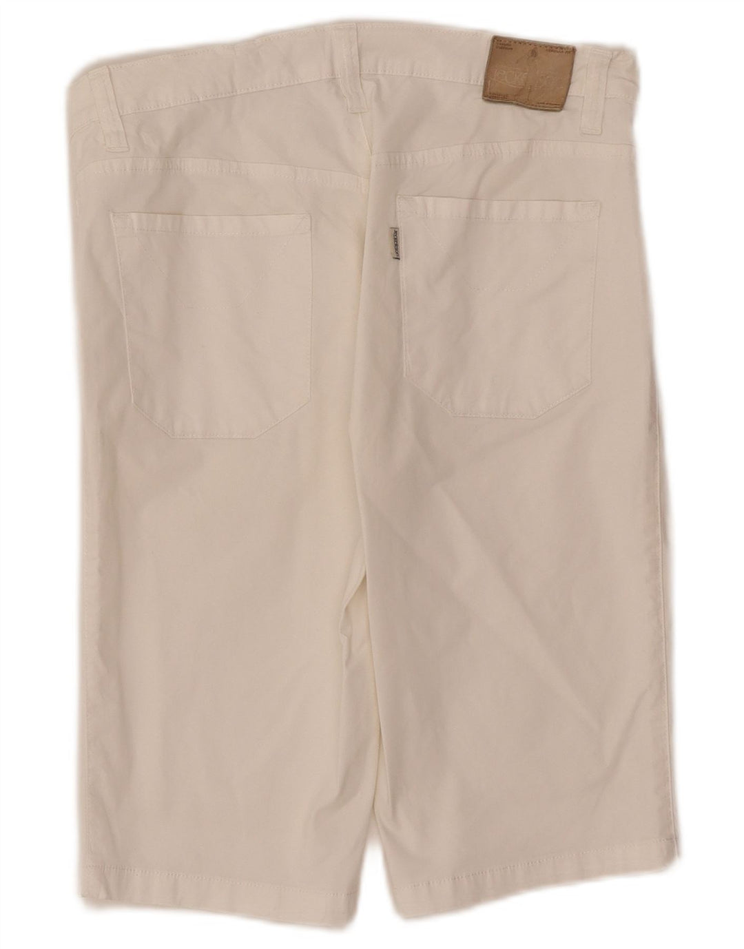 Jeckerson Γυναικείο Casual Σορτς W30 Μεσαίο λευκό βαμβακερό