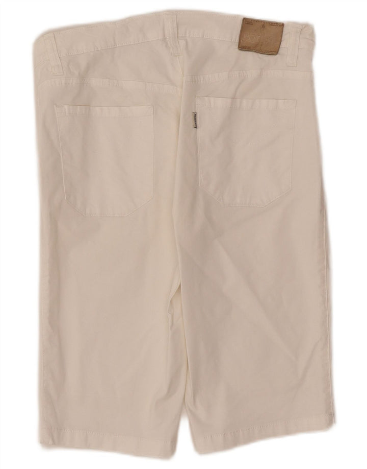 Jeckerson Γυναικείο Casual Σορτς W30 Μεσαίο λευκό βαμβακερό
