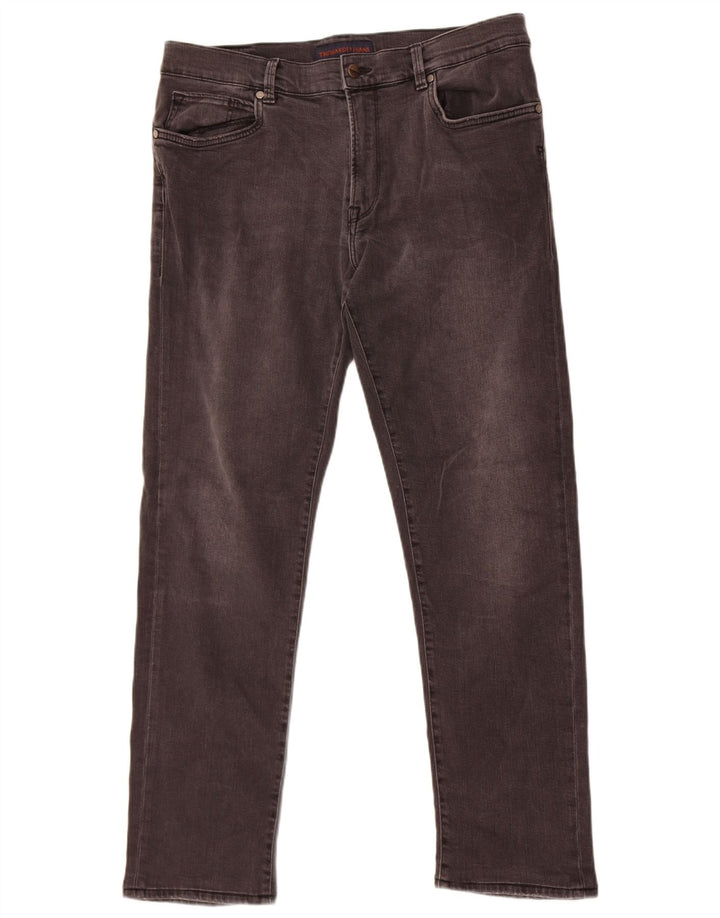 Ανδρικό τζιν Trussardi ίσιο W35 L30 Γκρι βαμβακερό
