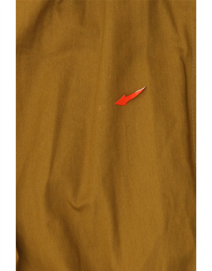 VINTAGE Γυναικείο Oversized Πανωφόρι UK 10 Small Khaki Acetate