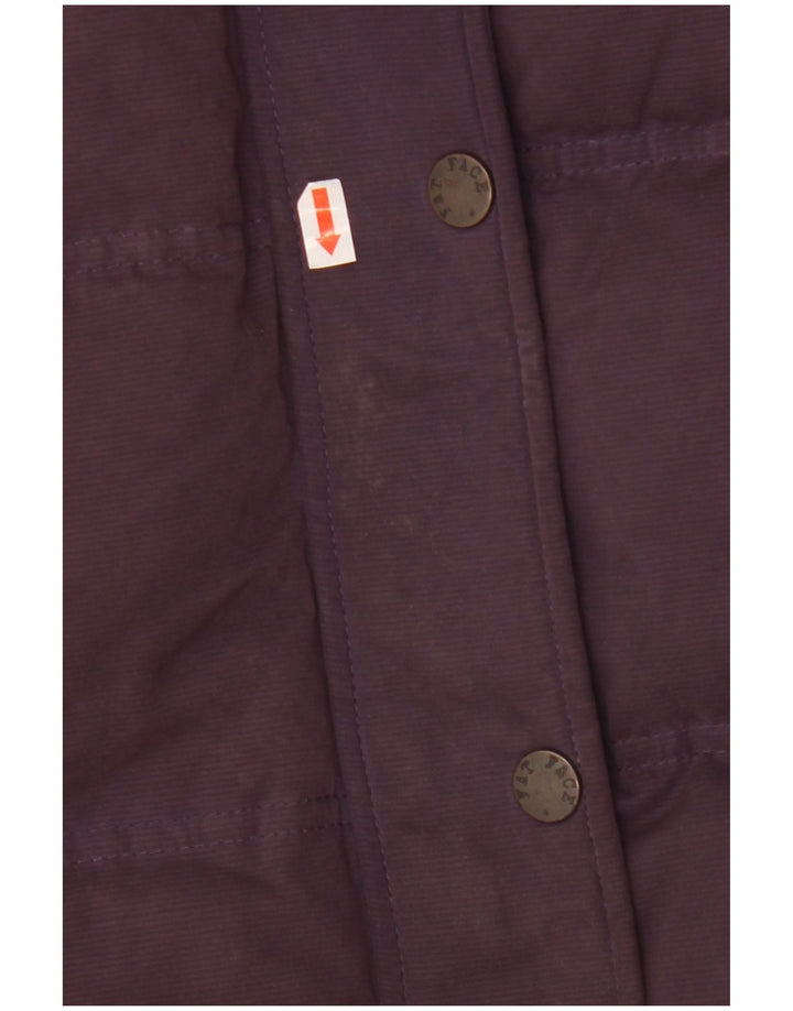 Fat Face Γυναικεία κουκούλα με επένδυση Gilet UK 12 Medium Purple Polyester