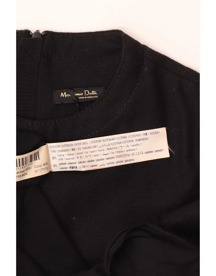 Massimo Dutti Γυναικείο Maxi Φόρεμα EU 34 2XS Μαύρο Μαλλί