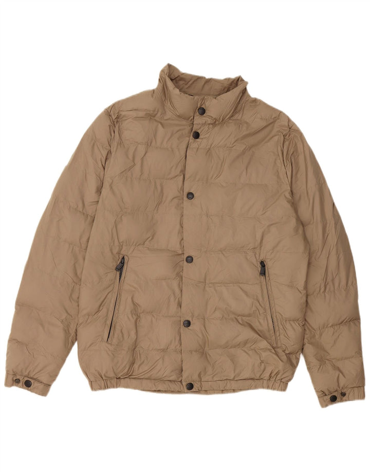 Massimo Dutti Ανδρικό μπουφάν με επένδυση UK 36 Small Beige Polyester