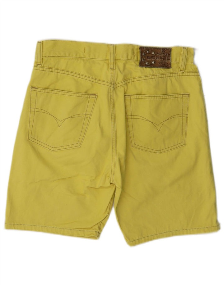 Diesel γυναικείο casual σορτς W29 μεσαίο κίτρινο βαμβακερό