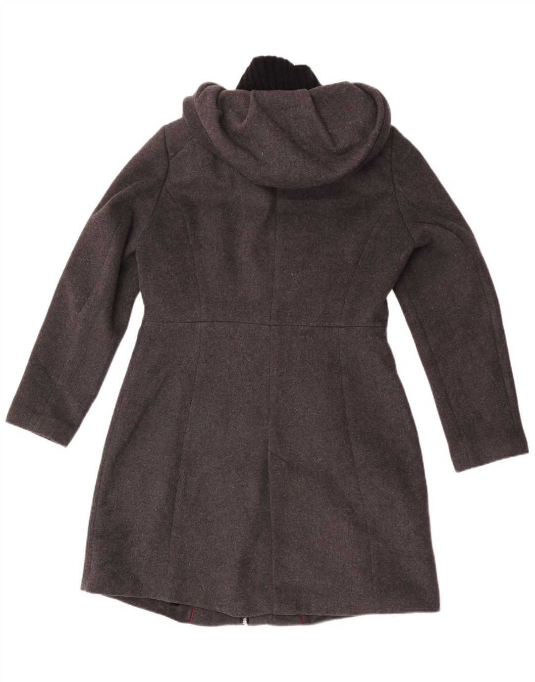 Zara Γυναικείο Πανωφόρι με Κουκούλα UK 18 XL Γκρι