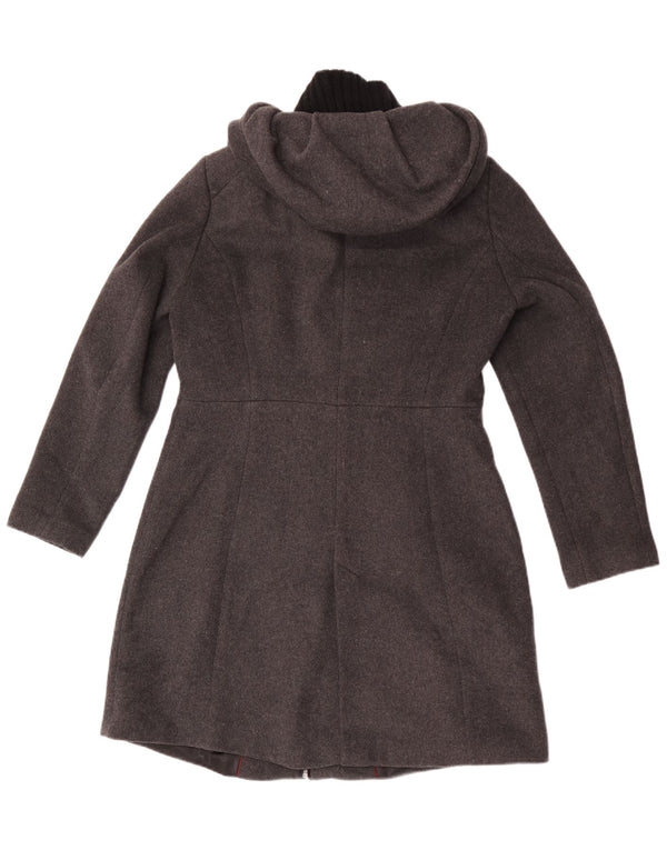 Zara Γυναικείο Πανωφόρι με Κουκούλα UK 18 XL Γκρι