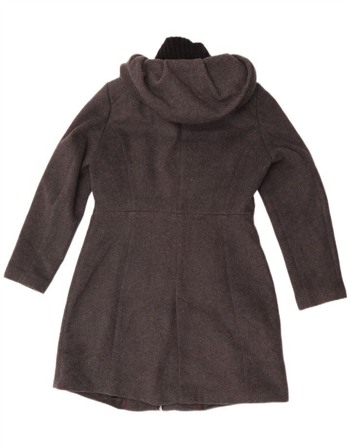 Zara Γυναικείο Πανωφόρι με Κουκούλα UK 18 XL Γκρι