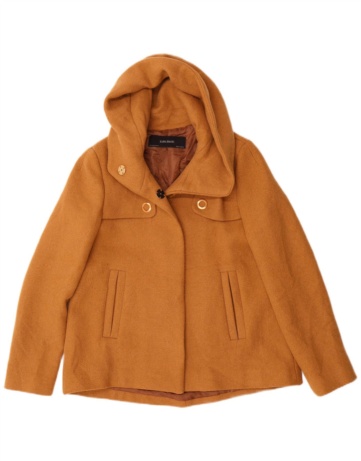 Zara Γυναικείο Bomber Jacket UK 10 Small Brown Polyester