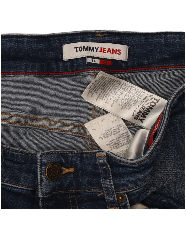 TOMMY HILFIGER Ανδρικό Slim Jeans W34 L32 Μπλε Βαμβακερό