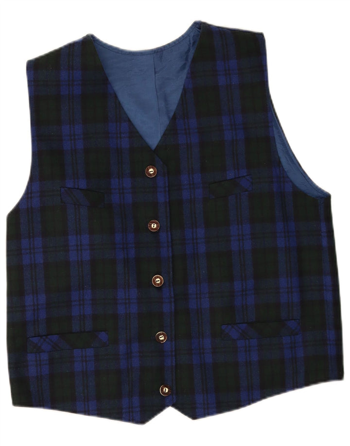 Hammerschmid Γυναικείο Γιλέκο UK 18 XL Μπλε Check Virgin Wool