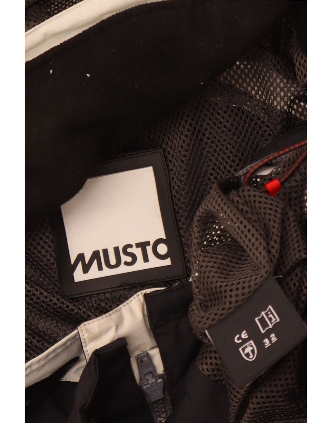 Musto Ανδρικό μπουφάν βροχής με κουκούλα UK 40 Large Black Colourblock Polyamide