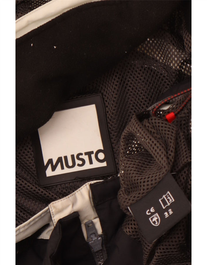 Musto Ανδρικό μπουφάν βροχής με κουκούλα UK 40 Large Black Colourblock Polyamide