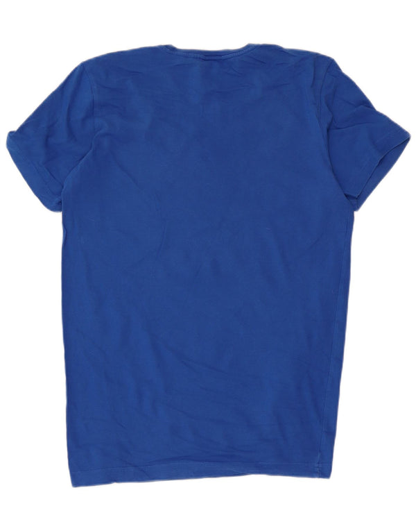 Ανδρικό γραφικό T-Shirt Adidas Top Small Blue βαμβακερό