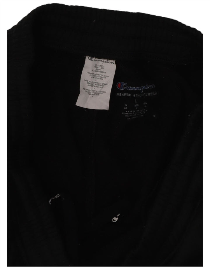 Γυναικεία αθλητική φόρμα CHAMPION Παντελόνι Joggers UK 14 μεγάλο μαύρο βαμβακερό