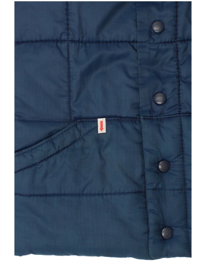 Puffa Boys Padded Gilet 7-8 Years Large Blue Nylon