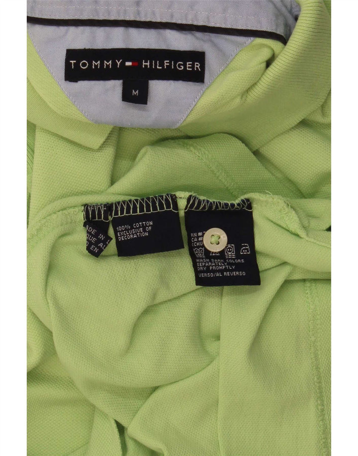 Ανδρικό πουκάμισο πόλο Tommy Hilfiger, μεσαίο πράσινο βαμβακερό