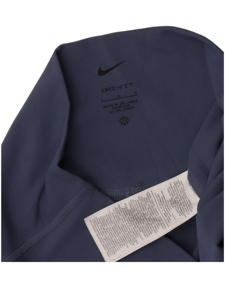 Γυναικεία κολάν Nike Dri Fit UK 14 Large Navy Blue Polyester