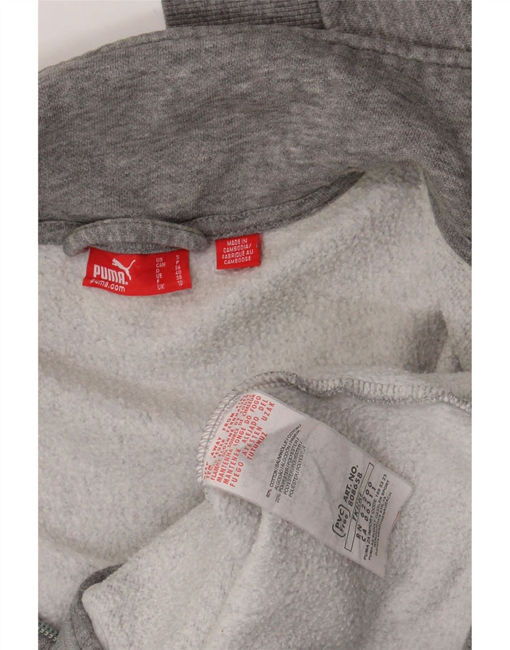Γυναικεία αθλητική φόρμα Puma Top Jacket UK 10 Small Grey Cotton