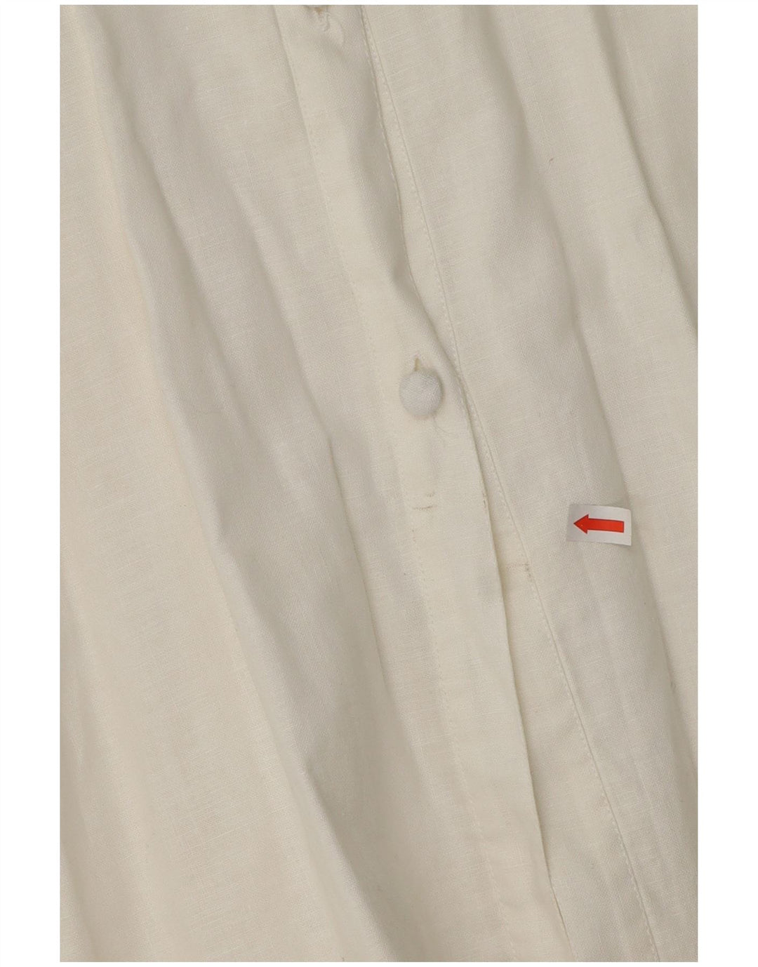 VINTAGE Γυναικείο πουκάμισο 3/4 μανίκι Μπλούζα UK 14 Medium White Floral