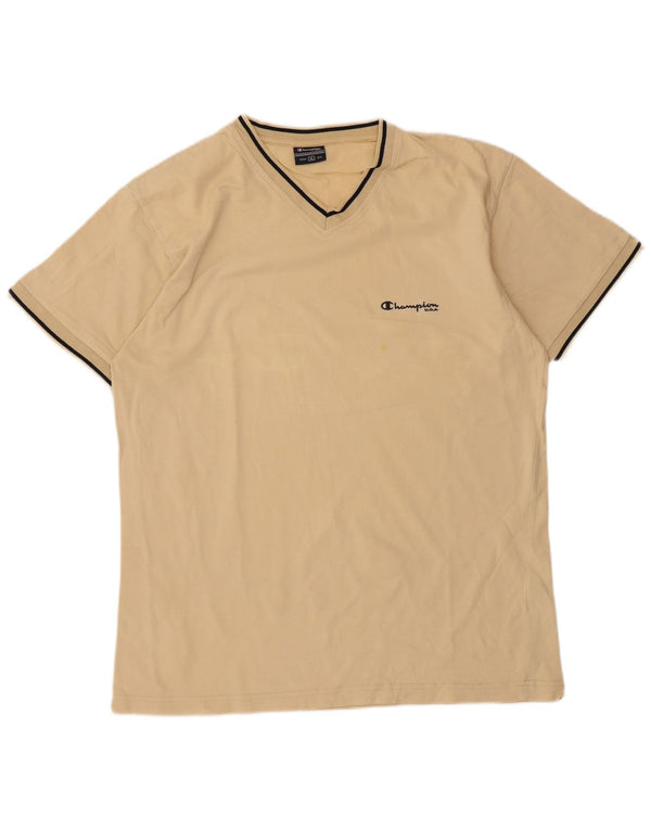 Ανδρικό T-Shirt Champion Top XL Beige βαμβακερό