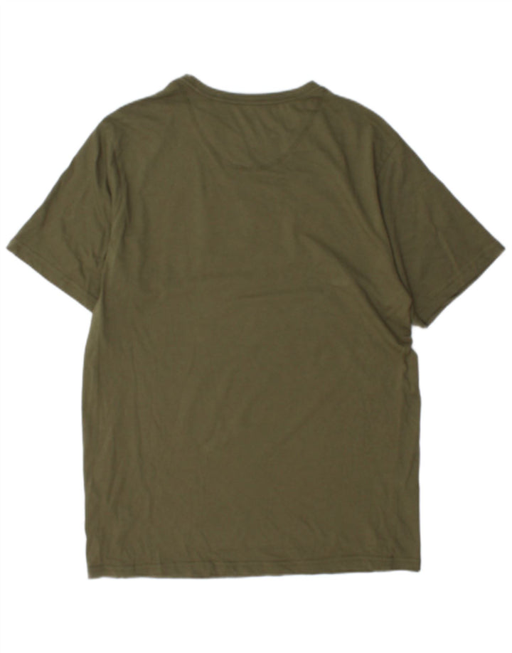 Ανδρικό γραφικό T-Shirt Ellesse Top Large Khaki Βαμβακερό