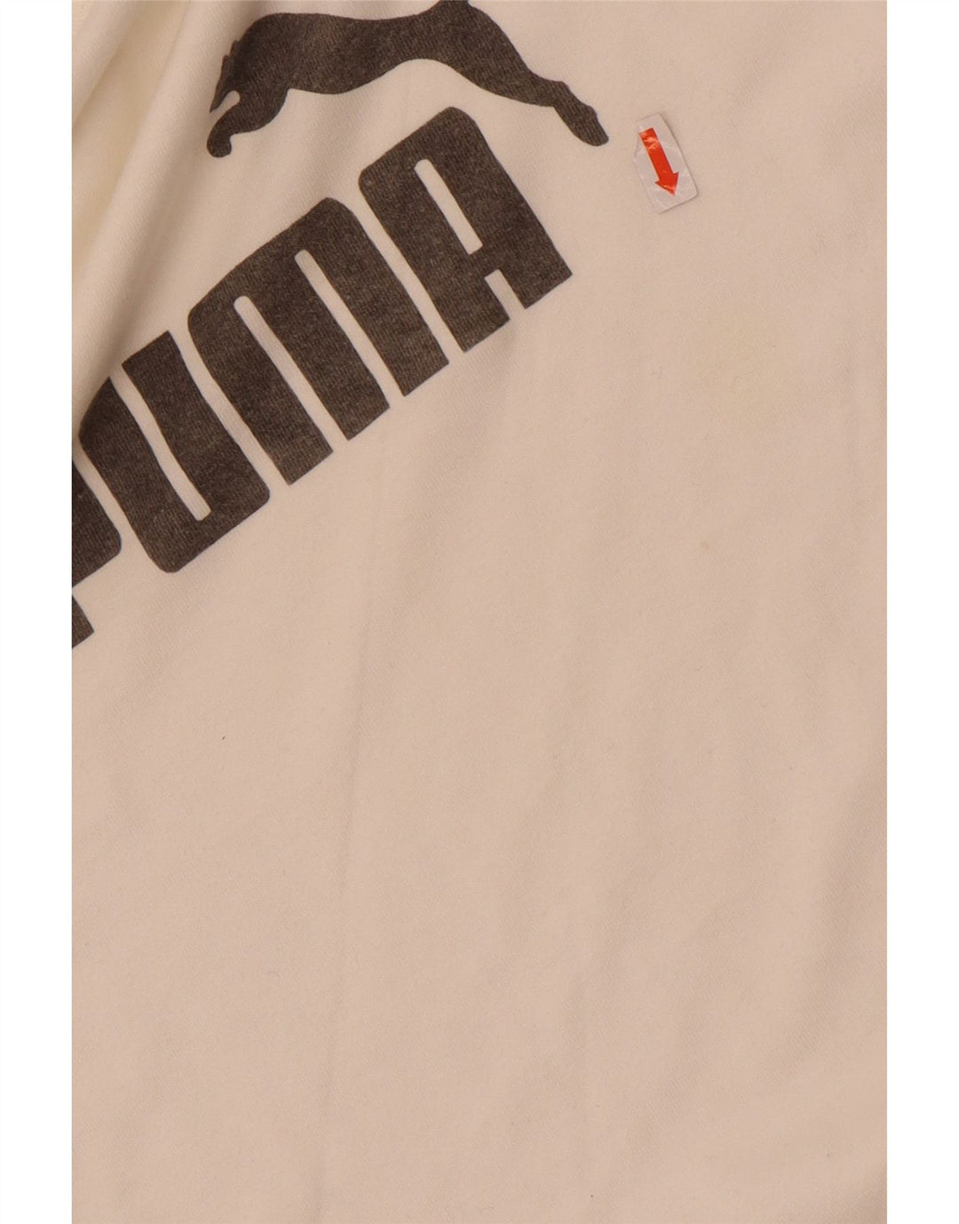 Ανδρικό γραφικό τοπ Puma μακρυμάνικο μικρό λευκό