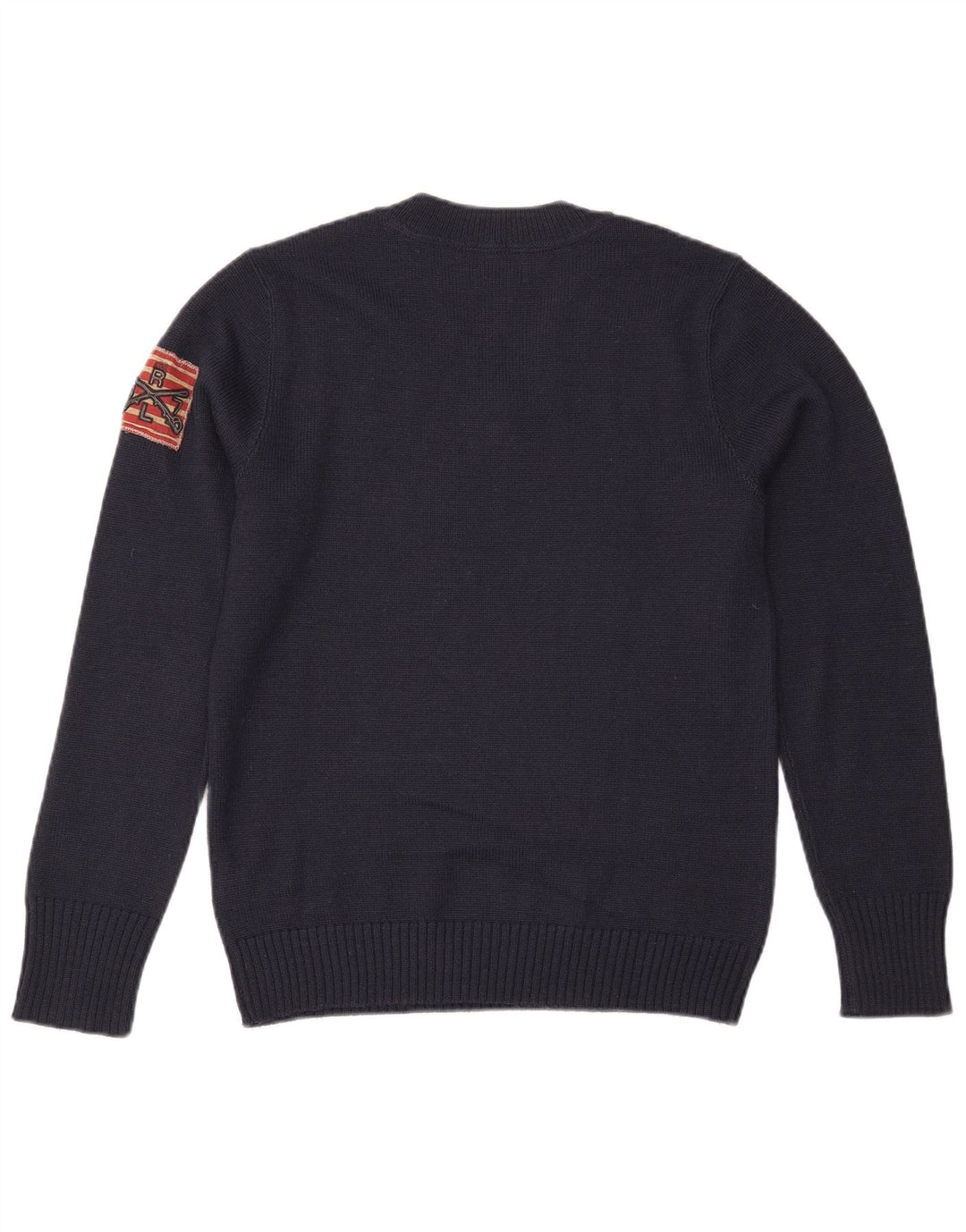 Ανδρικό πουλόβερ Ralph Lauren με λαιμόκοψη με λαιμόκοψη μεσαίο μπλε ακρυλικό